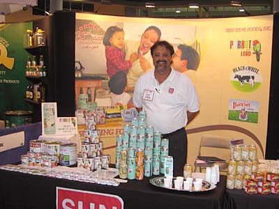 picture of Sun Hing Foods booth at Americas Food and Beverage Show